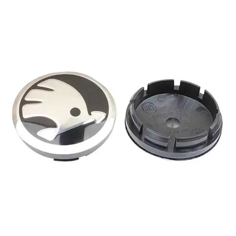 4Pcs 56MM Wheel Hub Center Caps For SKODA Octavia Superb Kodiaq Superb Fabia Rapid Xindong Yeti