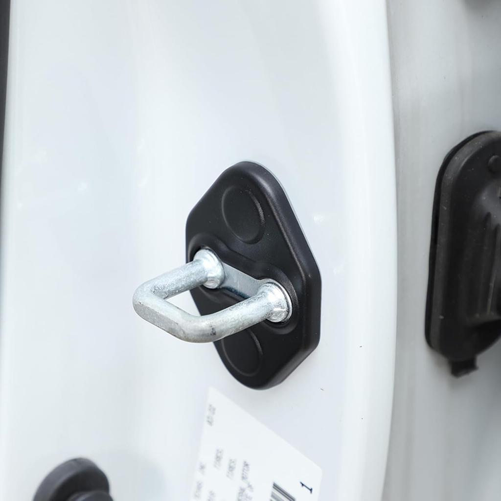 LLKUANG Car Door Lock Latches Cover Protector Compatible with Toyota Tundra 2022 2023 2024 Accessories ABS Car Door Lock Decorations