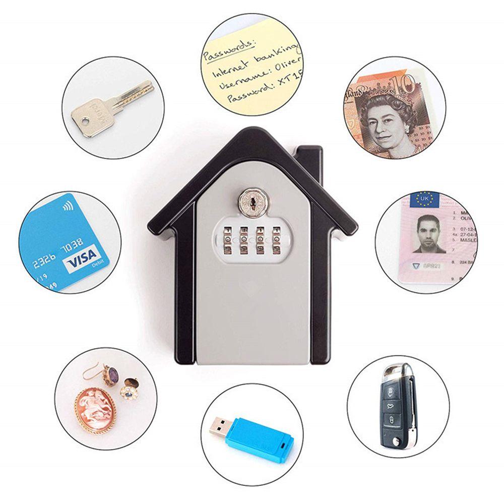 High Security Password Lock Storage Box Key Storage Box Key Safe Box Combination Lock Wall-mounted Key Box