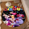 Digital Circus Adventure Round Rug for Livingroom,Bedroom, Palyroom, Chair Rug, Area rug, Circle Carpet, Large Size Decor Fan Christmas gift