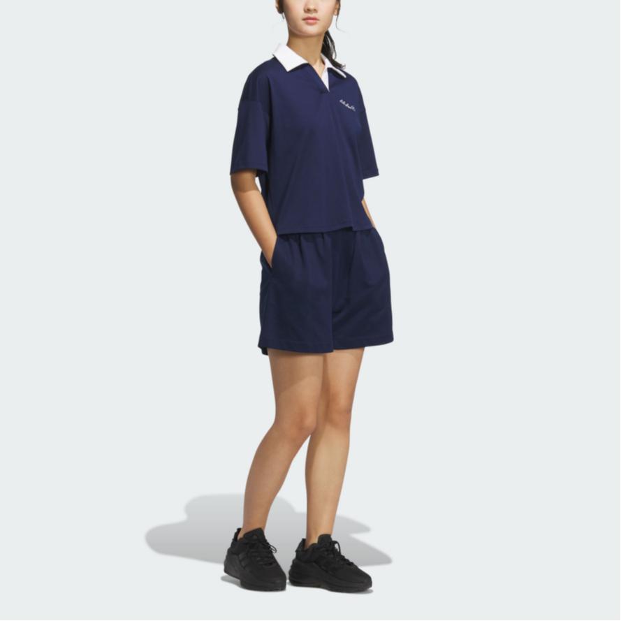 Adidas Verbiage Fashion Simple Comfortable Sports Five-Point Casual Shorts Women Shorts Blue JZ5847