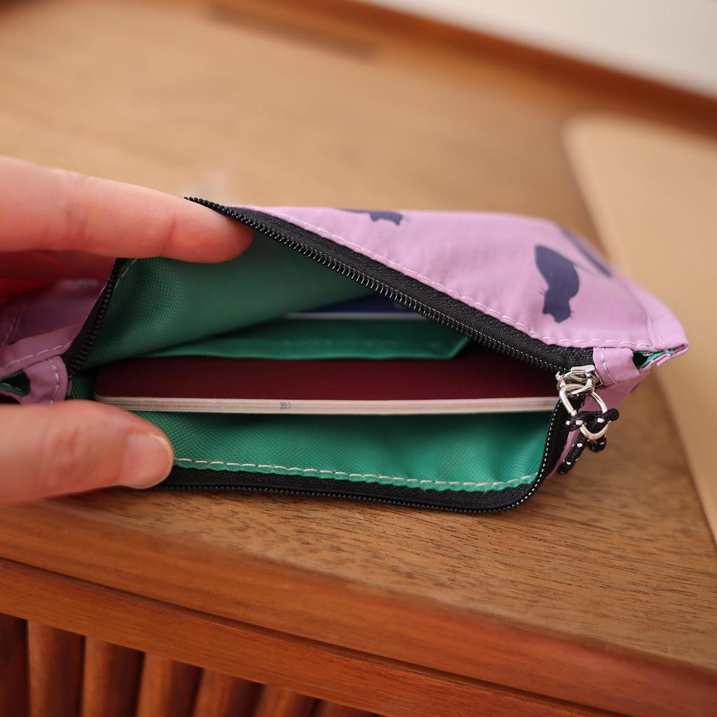 Precatch Small Storage Miscellaneous Coin Card Cute Cat Mini Key Pouch Pouch, Goods, Purse, Holder, Lightweight, Pattern, Travel, Portable, Storage,