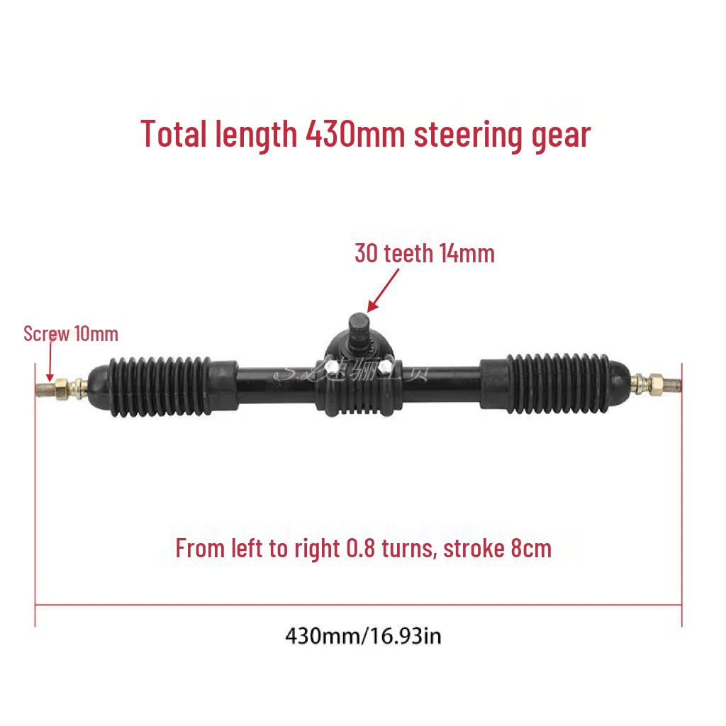 DIY Go-Kart & ATV Steering Gear: Iron & Aluminum Accessories