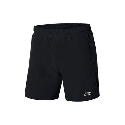 Li Ning Breathable Quick-Dry Badminton Competition Shorts Women Shorts Black AAPR078-2