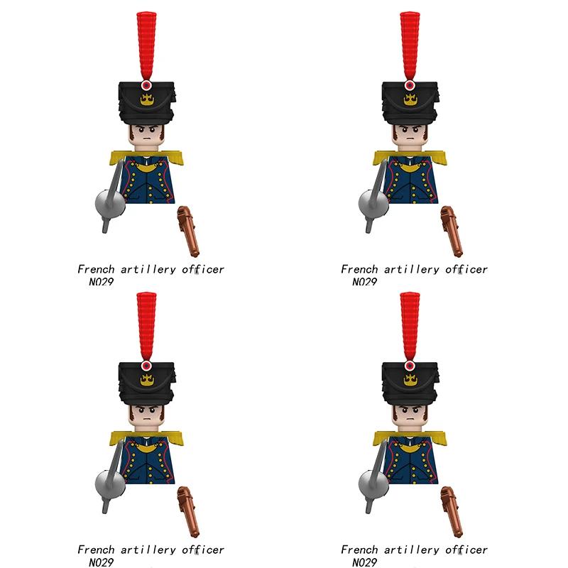 Napoleonische Kriege Militärsoldaten Bausteine WW2 Britisch Frankreich Füsiliere Gewehre Russisch Preußen Fußgarde Steine Kinderspielzeug