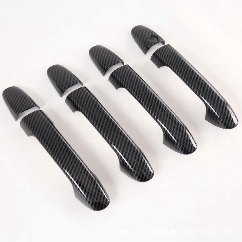 For Mercedes Benz Vito W447 Metris Valente V-Class 2014- Carbon Fiber Car Door Handle Cover Styling Stickers