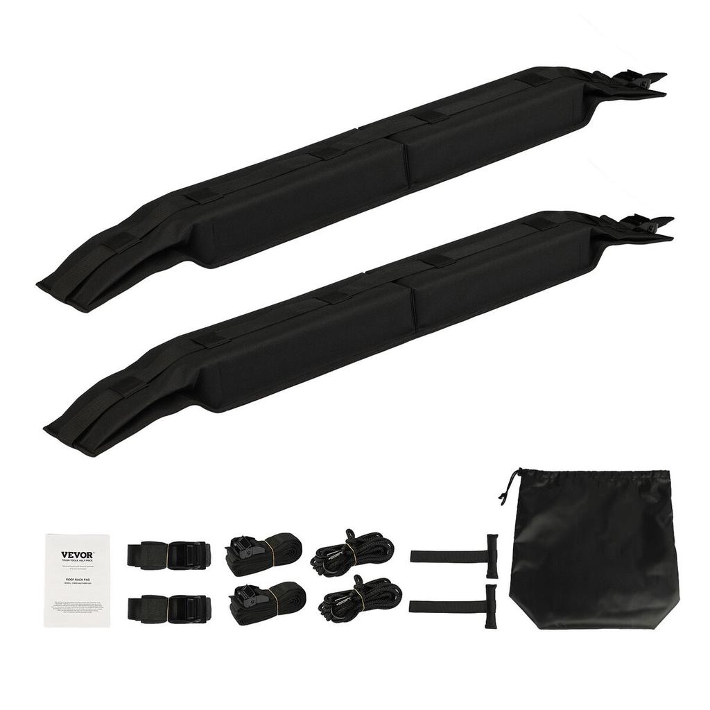 Soft Roof Rack Pads 31.5" Universal Car Roof Rack Pad 176LBS Loading