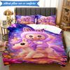 Fantasy Labu-bu Unicorn Journey Set Biancheria da Letto 3 Pezzi Gruppo Musicale K-pop, Ideale per Camera da Letto, Dormitorio, Include Copripiumino e 2 Federe, Regali per Fan