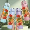 1PC Autumn Maple Fall Leaf Bouquet Print 750ml Color Plastic Sports Water Bottle Leakproof Flip Straw Lid Suitable for Sports Office Home Use
