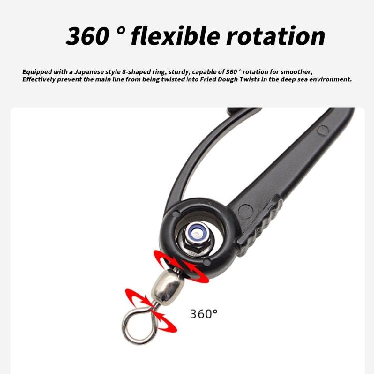 Heavy Type Saltwater Fishing Accessory Plastic Anti Drop Hook With Protective Soft Cover For Prolonged Marine Use