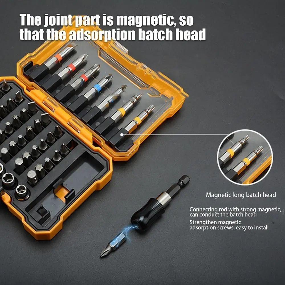 50 In 1 Multi-Size Sockets Set Magnetic Bits Drill Bit Set  Automobile Repair