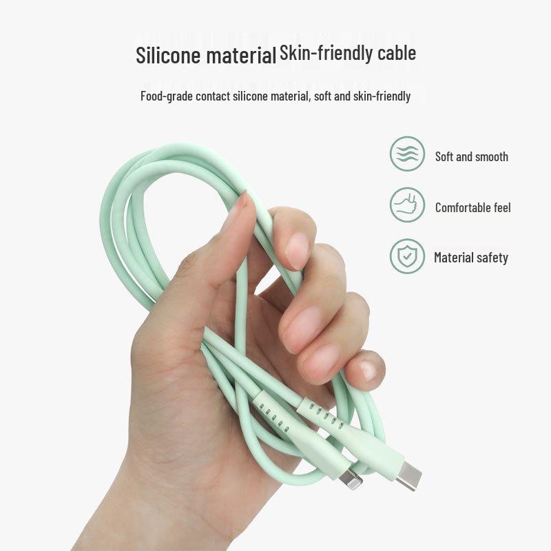 MFi Certified Ultra-Soft Silicone 1m Fast Charging Type-C Cable for iPhone 14