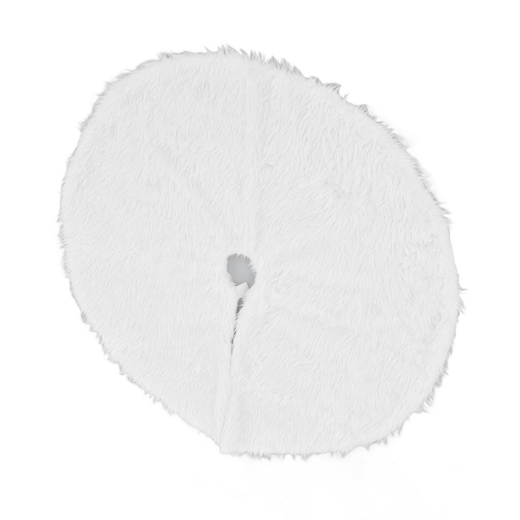 Weihnachtsbaumdecke Schneeweiße Weihnachtsbaummatte für X-mas Festliche Feiertagsparty Dekoration