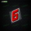 Racing Number 0 1 2 3 4 5 6 7 8 9 Motorcycle Accessories Helmet Stickers DIY Motorcycle Tank Decals Car Accessories Stickers