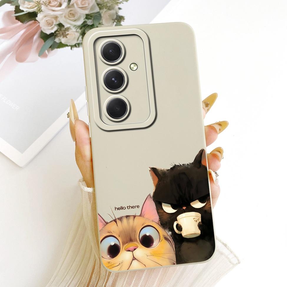 Case For Samsung A55 5G A556V A556B A556E A5560 Casing For Samsung Galaxy A55 5G Cover Silicone Fashion Cartoon Funny Painted