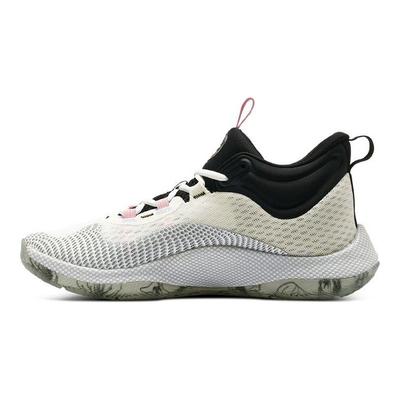 Hovr Splash 1 Curry Basitleştirilmiş Yuvarlak Burun Bağcıklı Orta Bilekli Basketbol Ayakkabıları Unisex Basketbol Ayakkabıları Beyaz 3025370-100