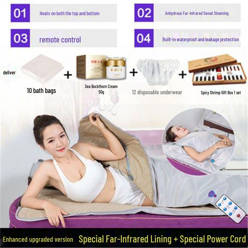 Xu Can Full Moon Home Sauna: Full Body Dehumidifying Sauna Box and Acid Expelling Blanket