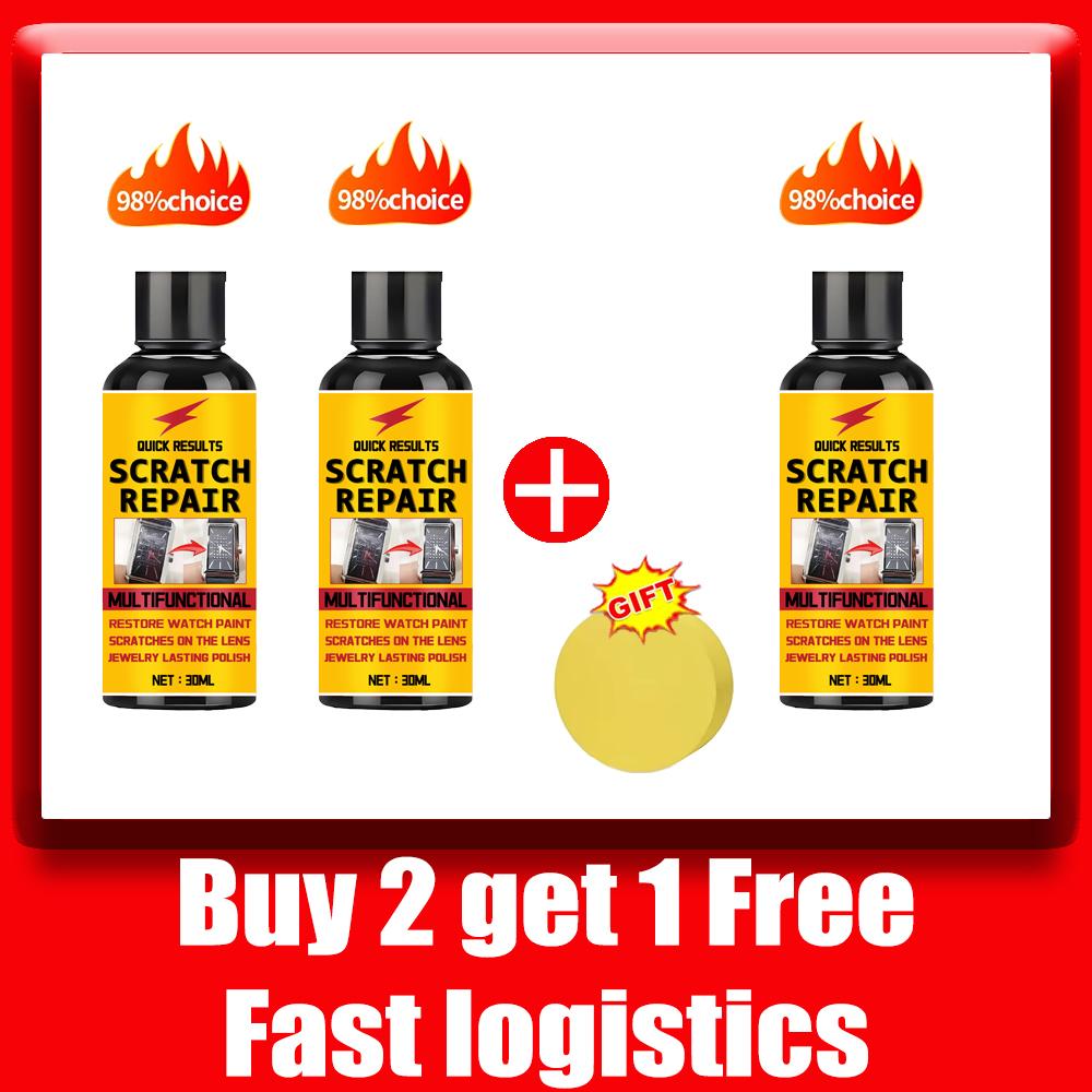 Glass Scratch Repair Wax - Easy-to-Use, No-Residue Paint Scratch Remover for Car Windows, Deep Scratch Removal, Protective Coati