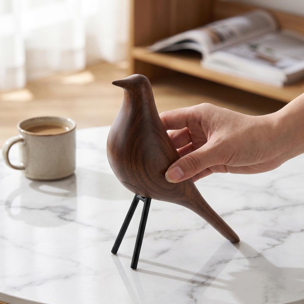 Creative Bird Sculpture Table Decor Modern Artistic Bird Figurine for Home Office Desktop Decoration Unique Minimalist Design