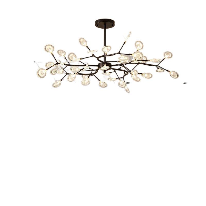 Nordic Firefly Chandelier: Minimalist Creative Lighting for Dining, Bedroom & Living Spaces