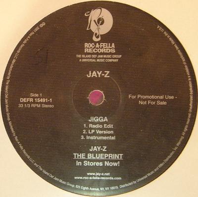 12palcová deska JAY-Z - Jigga / Renegade DEFR154911 Def Jam Records 2001 US Rap & Hip-Hop/R&B Použitá