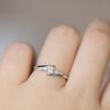 Rings Stylish Jewelry For Women Sleek Minimalist Style Cubic Zirconia Nuptial Bridal Finger Ring Light Gold Color Color Modish Kbr103Simple Rings