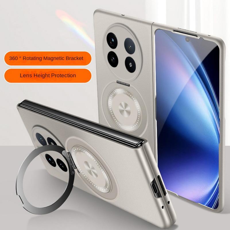 Rotatable Metal Bracket Holder Magnetic Attachment Ring Case For VIVO X Fold 5 fold5 X Fold3 Pro fold 3 Slim Protect Cover