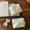 Retro Lace Embroidered Cosmetic Organizer Bag Mini Women's Makeup Bag Portable Coin Purse Wallet Cosmetics Lipstick Storage Bag