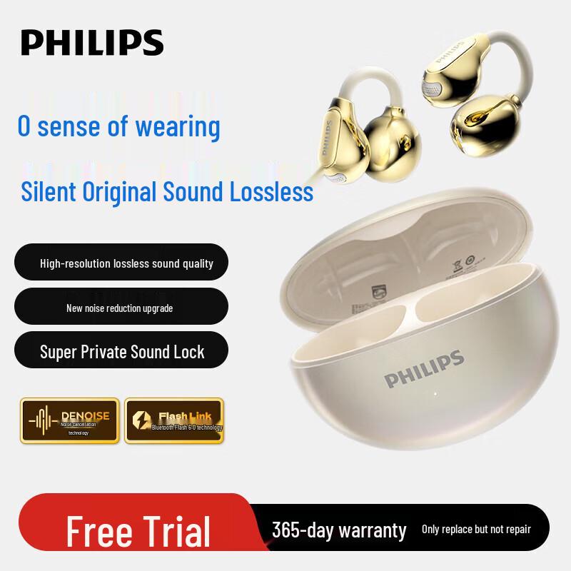 

Philips TAQ3020 Open-Ear Clip-on Sports Bluetooth Headphones
