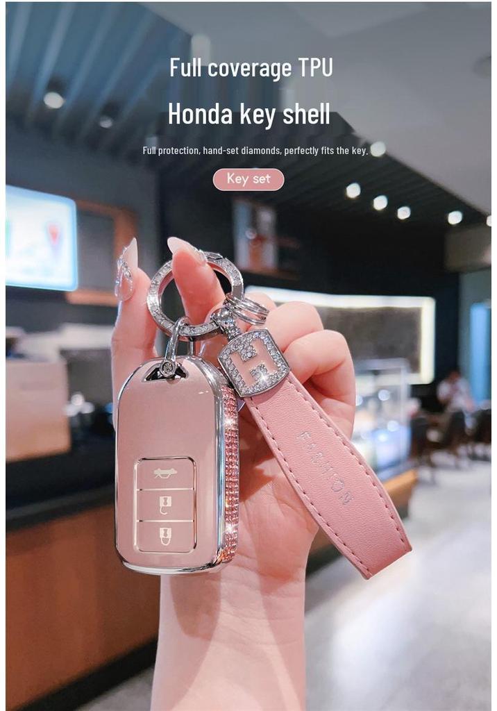 High-end Key Cover for Accord, CRV, Civic, Haoying, Elysion, XRV - 11th Gen Models