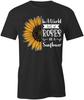 BE A SUNFLOWER TShirt Tee Short-Sleeved Cotton FLOWER FLORAL CLOTHING S1BSA581
