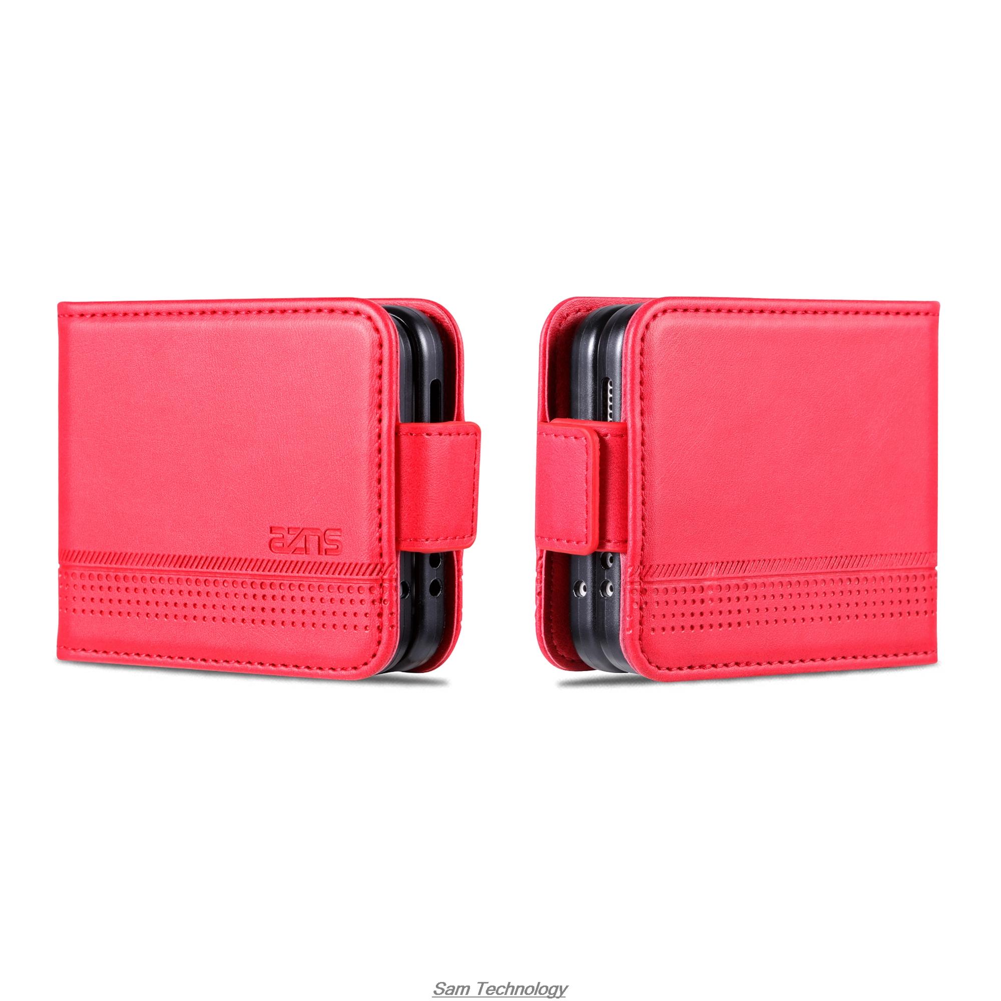 

Роскошный магнитный адсорбционный кожаный чехол для Samsung Galaxy Z Flip 6 / Z Flip6 Flip Cover Защитный чехол Fundas Coque for Galaxy Z Flip 6