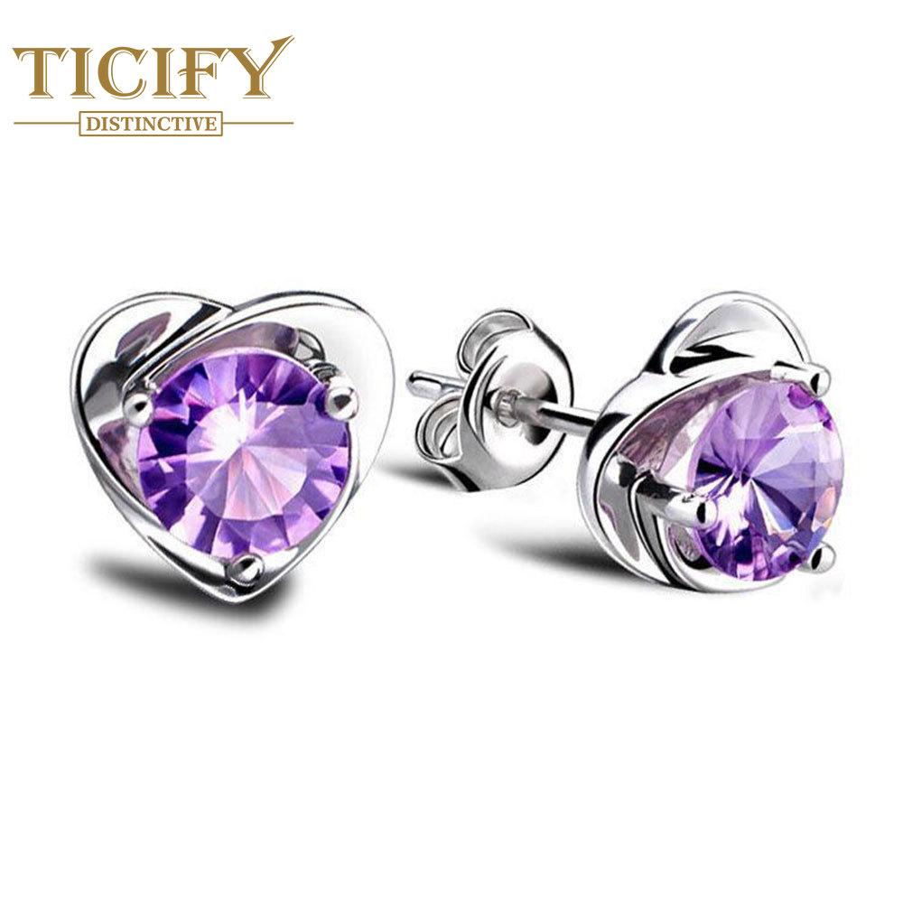 

Модные серьги для темпераментных девушек. Милые модные серьги в форме любви. фиолетовый