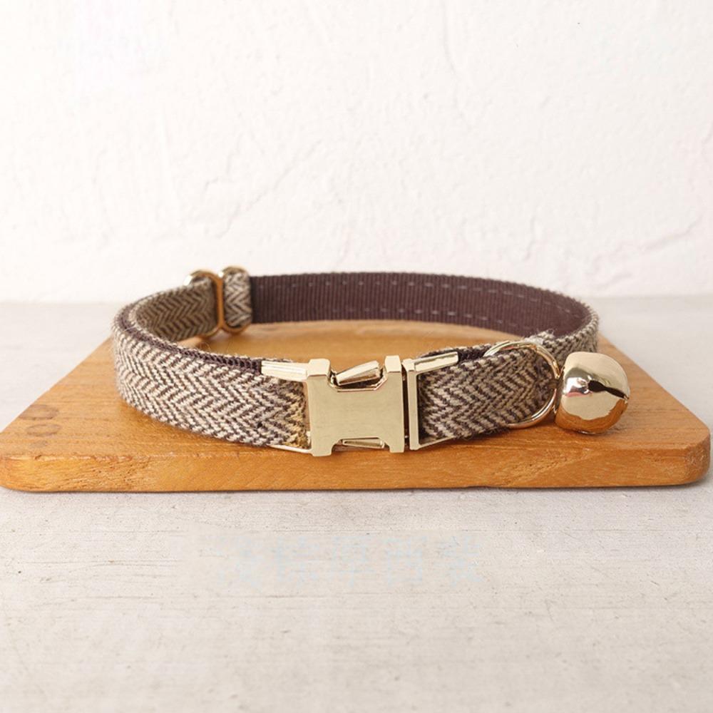 Metal Buckle Cat Necklace Adjustable Pet Dog Collar Practical Pet ID Name Tag  Pet Show