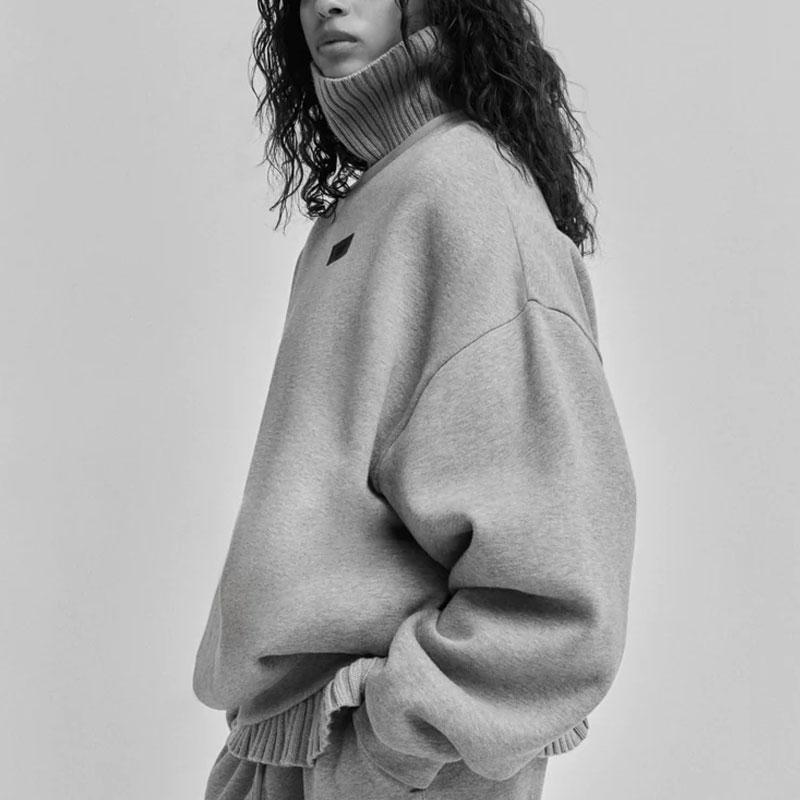 Fear of God Essentials Crewneck Φούτερ Ανοιχτό Γκρι Μελανζέ Ανδρικά Τοπ 192SP244686F