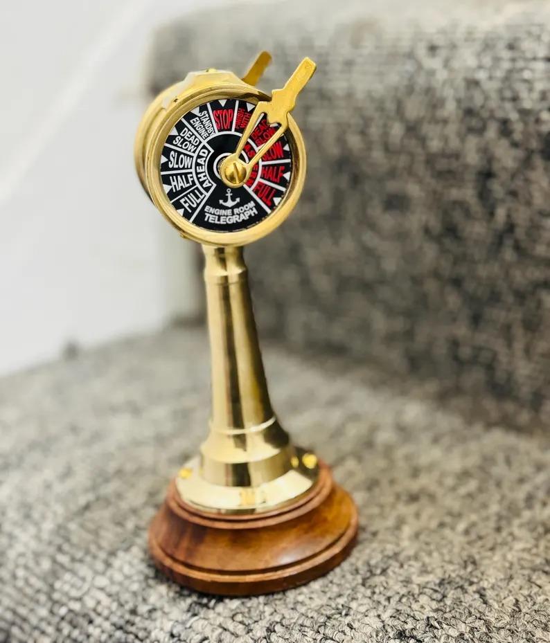 Nautical Maritime Solid Brass Ship Engine Room Telegraph Collectible Gift