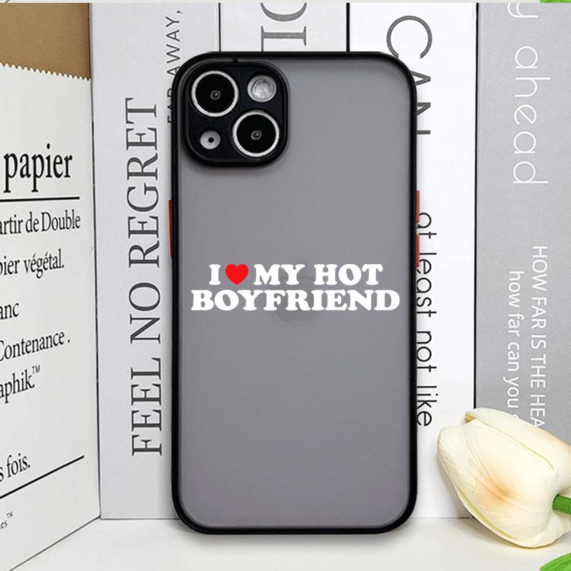 I Love My Boyfriend Girlfriend Couple Phone Case for Samsung Galaxy S25 S24 S23 Ultra S22 Plus S21 FE 5G Paired Cover Hard Shell