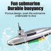 Sous-marin électrique pour piscine, bateau de plongée à piles avec lumières LED, jouet aquatique résistant aux éclaboussures pour piscine et