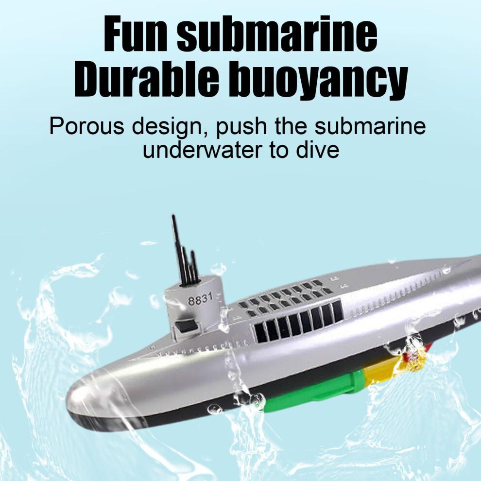 Sous-marin électrique pour piscine, bateau de plongée à piles avec lumières LED, jouet aquatique résistant aux éclaboussures pour piscine et