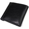 Original Wallet In Unisex Style Made of Glossy Genuine Leather GRANDE PELLE Wallet 16813 Black
