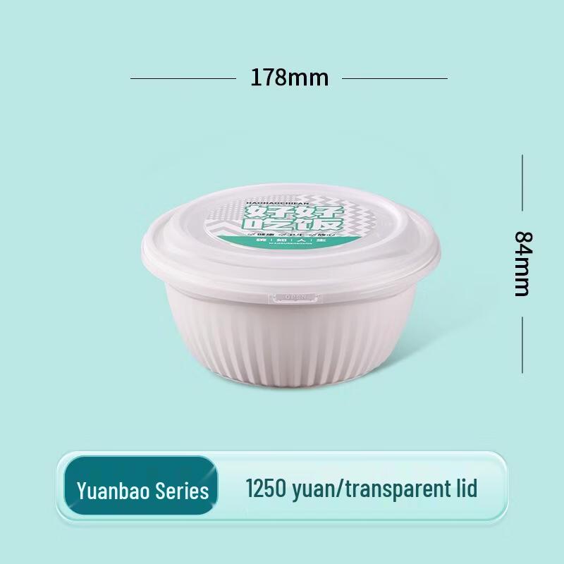 JingJingRS Disposable Round Meal Prep Containers