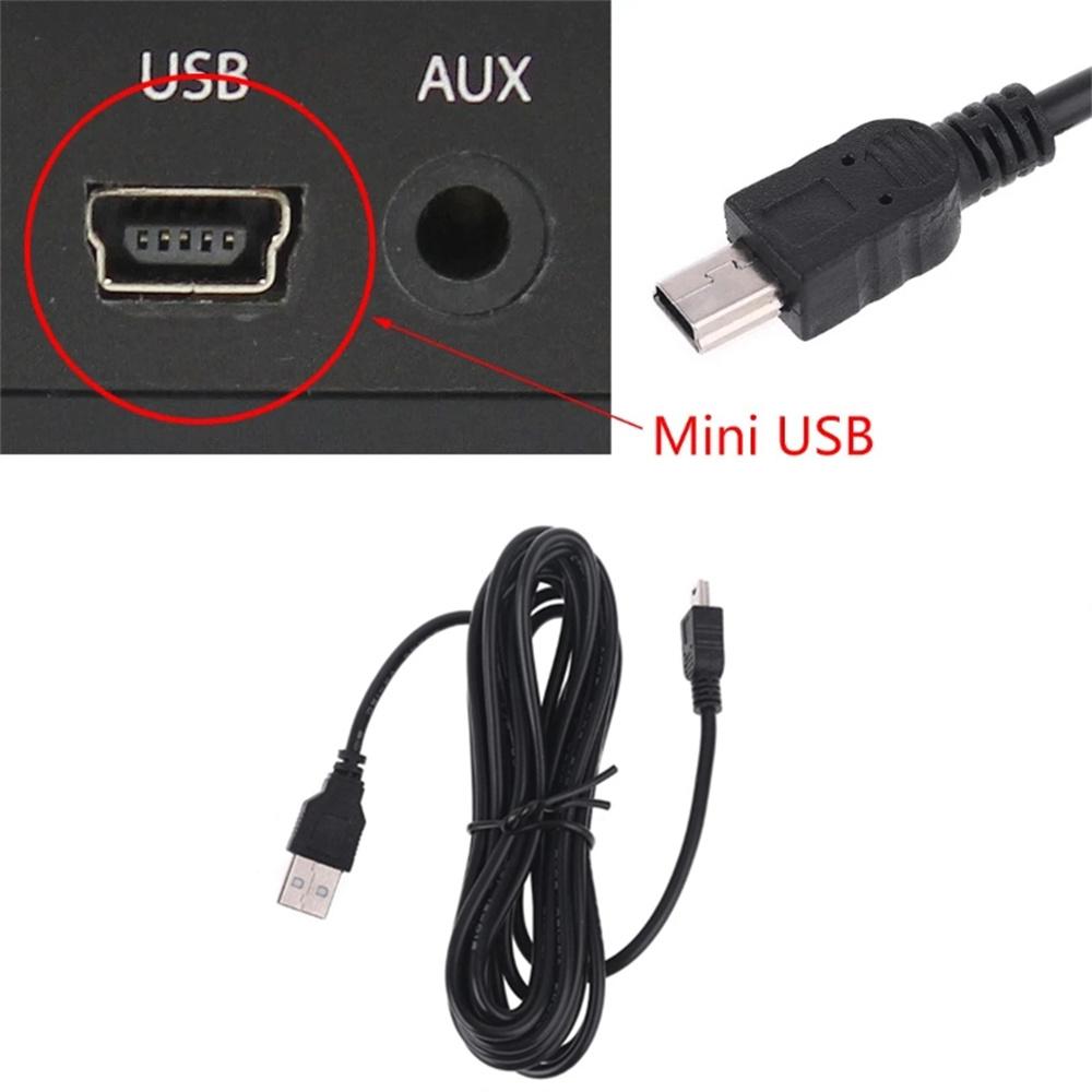 3.5m Mini Straight Head USB Power Cable For Dash Cam Car DVR Charger Adapter 5V