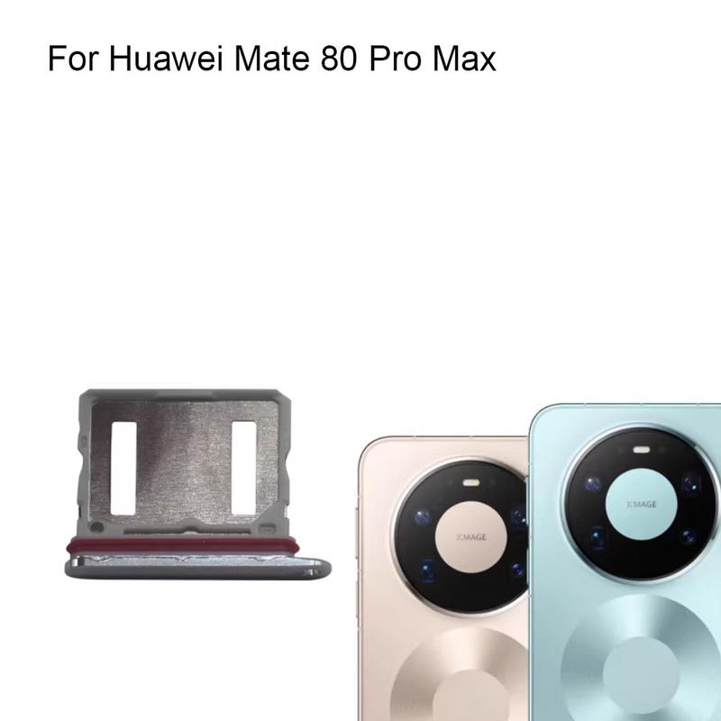 

For Huawei Mate 80 Pro Max Sim Card Holder Tray Card Slot For Huawei Mate 80 Pro 80RS Sim Card Holder Replacement Parts 80 Pro Black