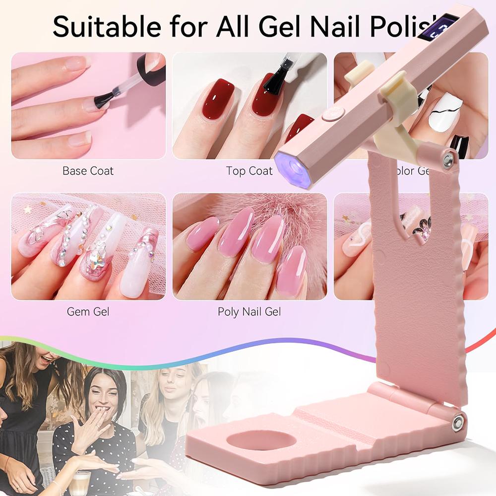 Convenient Handheld Nail Dryer Lamp UV/LED Nail Curing All Gel Polish Nail Art Tool Rechargeabl Nail Lamp