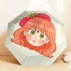 Strawberry Hat Adventure Umbrella: Perfect for Outdoor Fun with Auto-Open/Close Feature, Lightweight and Durable for Travel 183