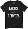 Tacos and Cerveza Graphic Print T-shirt