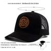 Men Vintage Patch Emblem Baseball Cap Mesh Hat Outdoor Adjustable Sunscreen Leisure Hat Spring Autumn Travel Tourism Beach Vacation