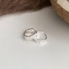 Vintage Scale-shaped Ear Ring, Small-scale, Unique Hammered Pattern, Delicate and Icy Ear Stud, Exquisite and Versatile Accessory