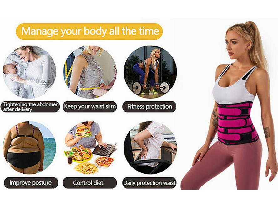 Zipper Waist Trainer & Yoga Bodysuit with Sweat Abdominal Belt for Fitness & Waist Shaping