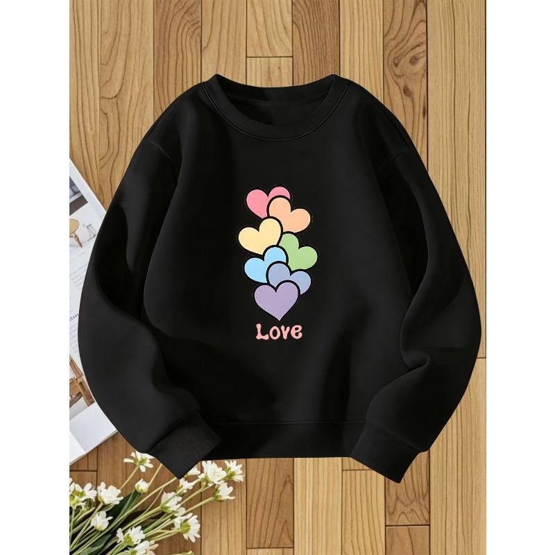 Kids Sweatshirt Round Neck Hoodie Fashion Print Versatile Top